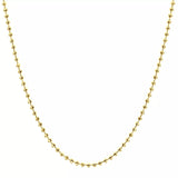 14K YELLOW GOLD CHAIN MOON CUT
