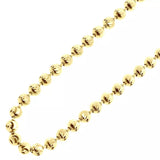 14K YELLOW GOLD CHAIN MOON CUT