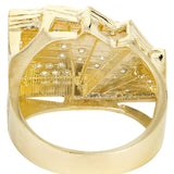 Cards 14K Gold Mens Ring
