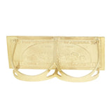 $100 Dollor Bill 14K Gold Mens Ring